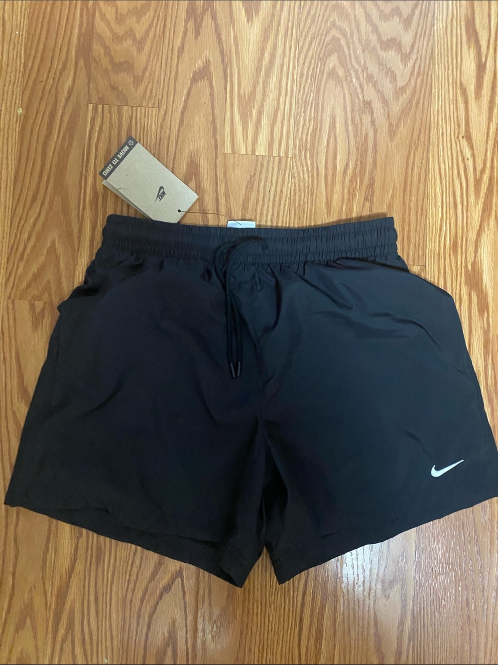NWT Nike Women’s XS  Black Athletic Shorts with White Swoosh
